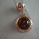 Order Pendant RETRO AMBER,silver 925,gold plated. Gems&Silver Jewelry. Livemaster. . Pendants Фото №3