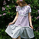 Linen dress Lilac fairy tale, boho dress made of linen summer, Dresses, Novosibirsk,  Фото №1
