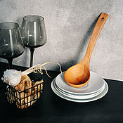 Посуда handmade. Livemaster - original item Wooden ladle, ladle (ladle) made of beech wood. CH3. Handmade.