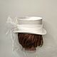 Wedding top hat 'Emma' for women, Sombreros de la boda, St. Petersburg,  Фото №1