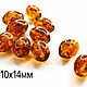 Заказать Бусины из янтаря. Оливка. Коньячный с лузгой цвет. Натуральный янтарь. Luxamber. Ярмарка Мастеров. . Бусины Фото №3