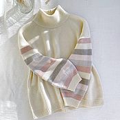 Одежда handmade. Livemaster - original item Pastel colours cashmere sweater. Handmade.