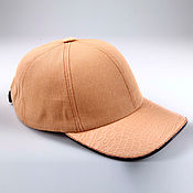 Аксессуары handmade. Livemaster - original item Baseball cap made of genuine crocodile leather IMA0328L. Handmade.