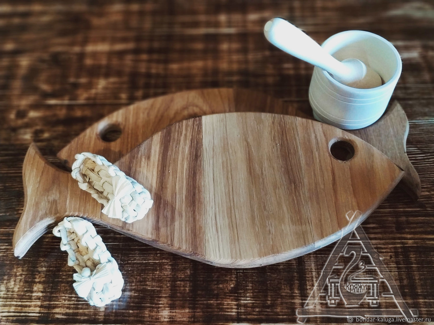 Доска дубовая разделочная в виде рыбы в интернет-магазине на Ярмарке ...