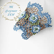 Материалы для творчества handmade. Livemaster - original item Schemes for knitting: Irish Lace Spring Bracelet. Handmade.