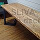 Обеденный стол лофт VEGAS. Столы. SLIVA wood deco. Ярмарка Мастеров.  Фото №4