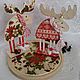 Order Christmas fairy Moose. Klukva ( decoupage). Livemaster. . Figurines Фото №3