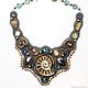 Necklace with Ammonites and black pearls 'Turn the Page', Necklace, Kazan,  Фото №1