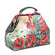 The average bag 'Poppies'. Valise. Pelle Volare. My Livemaster. Фото №4