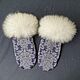 Jacquard mittens with arctic fox 'Veil', Mittens, Moscow,  Фото №1