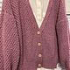 Кардиган "Winter plum" из альпаки. Кардиганы. Ganskaia.. Интернет-магазин Ярмарка Мастеров.  Фото №2
