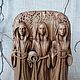 Norns statuette, wood panel. Altar of Esoteric. Dubrovich Art. Online shopping on My Livemaster.  Фото №2