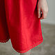 Red linen dress for Molly girl. Childrens Dress. molinialife. My Livemaster. Фото №5