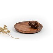 Посуда handmade. Livemaster - original item Plate wooden round acacia D15. Wooden plate. Art.2093. Handmade.