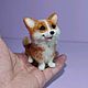 Корги. Войлочная игрушка. Волшебный мир игрушек (Valyalechki). Интернет-магазин Ярмарка Мастеров.  Фото №2