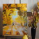 Order Oil Painting Southern Autumn. Painting by Margarita Drevs. Livemaster. . Pictures Фото №3