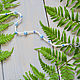 Лула для волос с голубыми бусинами и серебряной подвеской, Украшения субкультур, Новосибирск,  Фото №1