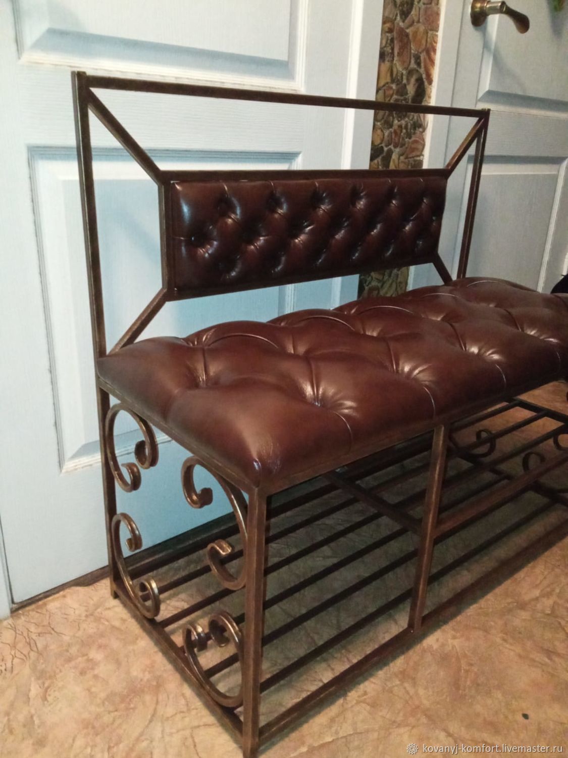 Банкетки: Калошница со спинкой в прихожую "Грета" – заказать на Ярмарке ...