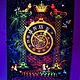 Fluorescent painting 'Time To Burn». Subculture Attributes. Fractalika. My Livemaster. Фото №6