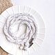 Lariat bead harness 'First Snow' white, Lariats, Novocheboksarsk,  Фото №1