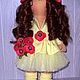 Interior doll with poppies. Round Head Doll. Elis: Kukly i ih odezhda (alis59). Интернет-магазин Ярмарка Мастеров.  Фото №2