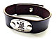 Zodiac sign bracelet genuine leather, Cuff bracelet, Moscow,  Фото №1