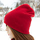 Double beanie hat (cashmere/merino, unisex model), Caps, Balahna,  Фото №1