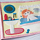Educational felt book for girls. Dollhouse. Cubes and books. Children's mood. My Livemaster. Фото №4
