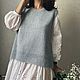 Вязаный жилет. Жилеты. MY FLOWER KNITTING. Ярмарка Мастеров.  Фото №6