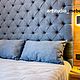 Кровать с изголовьем-стеновой панелью в каретной стяжке. Кровати. Artdesign-mebel. Ярмарка Мастеров.  Фото №4