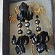 Lampwork Murano Black iris silver 925 PR, pearl. Tassel earrings. felicja. Online shopping on My Livemaster.  Фото №2