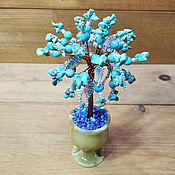 Цветы и флористика handmade. Livemaster - original item Trees: Turquoise tree 