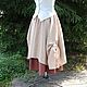 No. 209 linen boho Skirt. Skirts. Olga V. Kazarinova. My Livemaster. Фото №4
