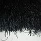 Order Ostrich feather braid 10-12 cm black, marabou base. Weakne - furniture and fabrics (weakne). Livemaster. . braid Фото №3