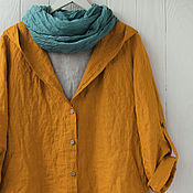 Одежда handmade. Livemaster - original item Amber cardigan jacket made of 100% linen. Handmade.