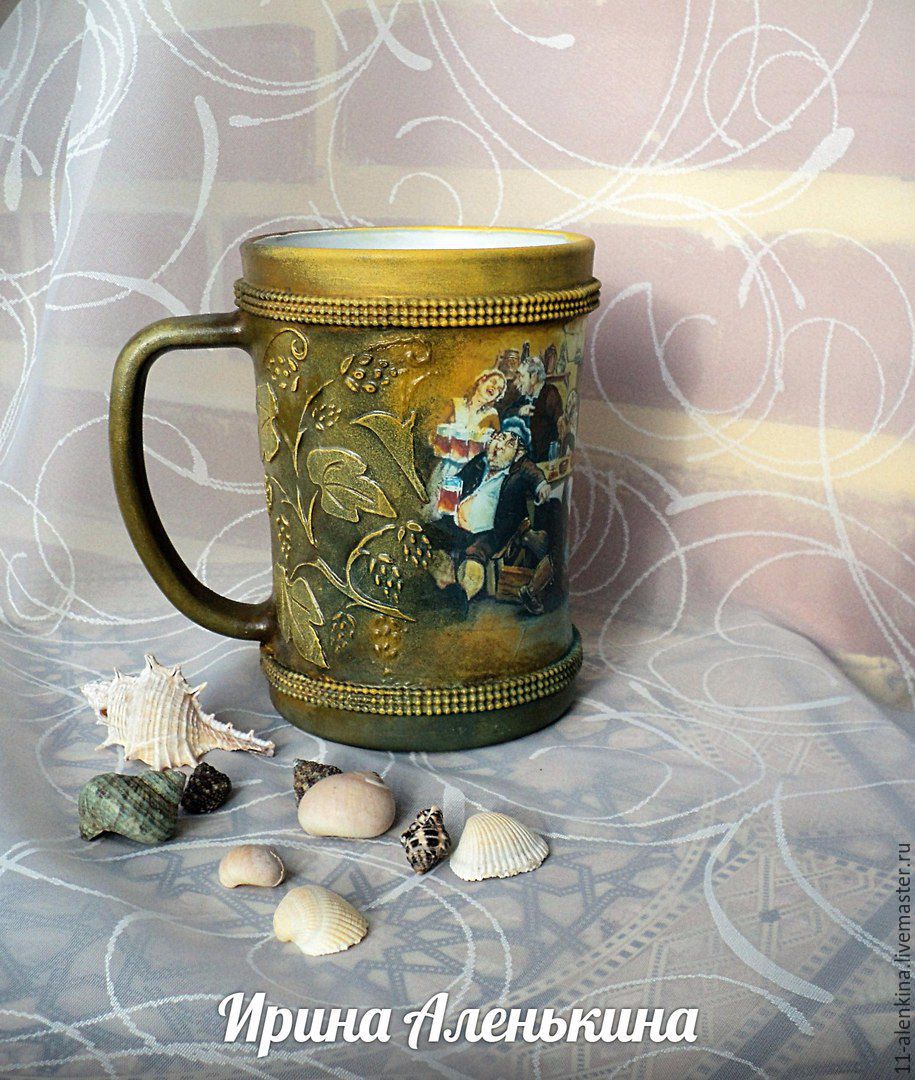 Beer mug ' In the tavern', Mugs and cups, St. Petersburg,  Фото №1