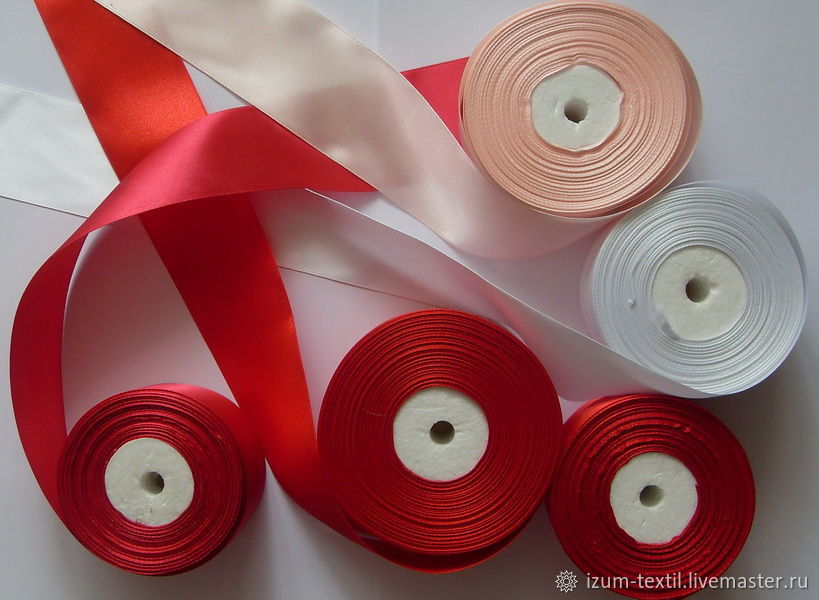 Ленты: Атласные широкие 8 цветов в интернет-магазине Ярмарка Мастеров ...
