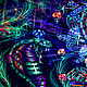 UV luminous painting 'Sacred Cobra'. Ritual attributes. Fractalika. Online shopping on My Livemaster.  Фото №2