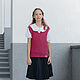 Ажурный жилет вязаный для девочки. Жилет. VA kids knitwear. Ярмарка Мастеров.  Фото №11