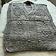 Order Knitted wool vest grey. Warm gift. Livemaster. . Vests Фото №3