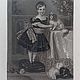 Винтаж: Гравюра Мальчик с Ши-тцу 1850 Германия, Картины винтажные, Санкт-Петербург,  Фото №1