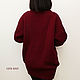  knitted mini women's Burgundy dress. Dresses. CUTE-KNIT by Nata Onipchenko. My Livemaster. Фото №6