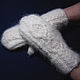 Women's knitted mittens Japonic butterflies. Mittens. Warm Yarn. My Livemaster. Фото №4