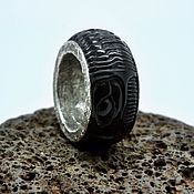Украшения handmade. Livemaster - original item Black Biomechanical ring. Handmade.