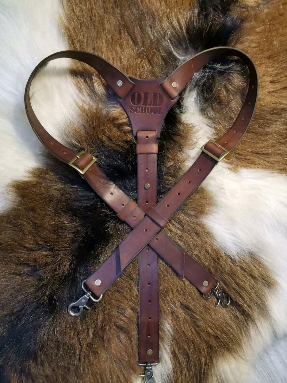 Подтяжки из кожи "OLD SCHOOL" – заказать на Ярмарке Мастеров – LAD1ARU ...