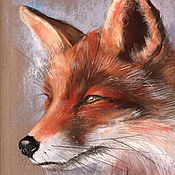 Картины и панно handmade. Livemaster - original item Picture: Fox. Print from the author`s work. Handmade.