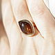 Ring with tourmaline 'Cognac', silver. Rings. EdGems jewerly. My Livemaster. Фото №4