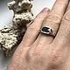 Men's silver ring with Blue Sapphire (1,97 ct)handmade. Rings. Bauroom - vedic jewelry & gemstones (bauroom). My Livemaster. Фото №6