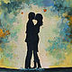 Картина интерьерная "Пара. Любовь" в раме (феншуй, картина в подарок), Картины, Москва,  Фото №1