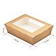 Kraft box with window 190h150h50 mm wholesale and retail, Box1, St. Petersburg,  Фото №1